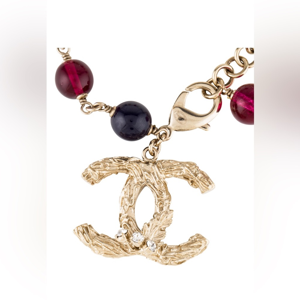 Authentic Chanel Crystal & Faux Pearl Bracelet - Picture 11 of 11